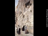 Lament of the Faithful at the Wailing Wall, Jerusalem by Gustav Bauernfeind